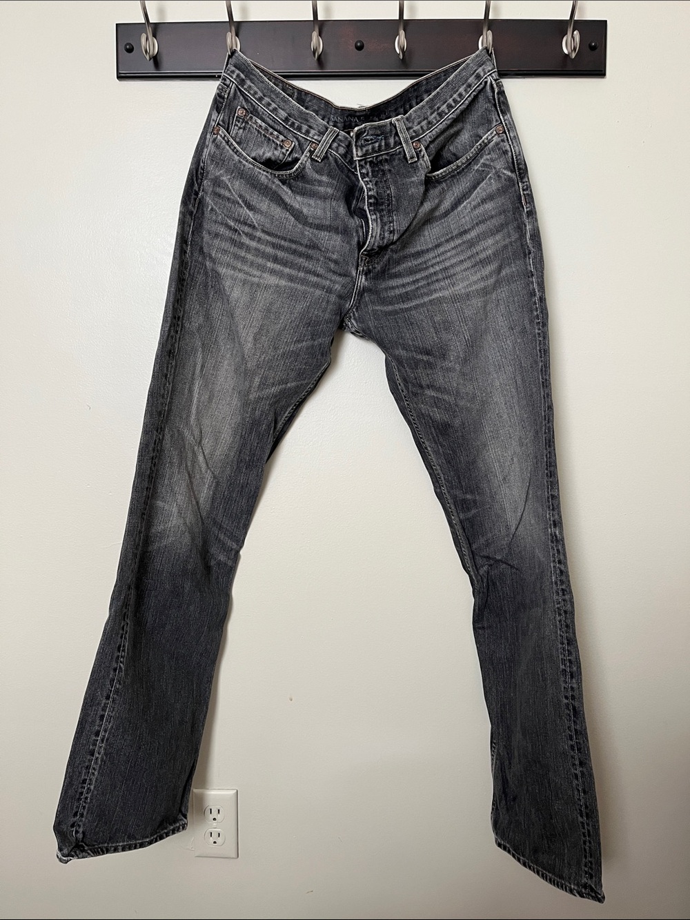 Banana Republic Men's Black Bootcut Jeans